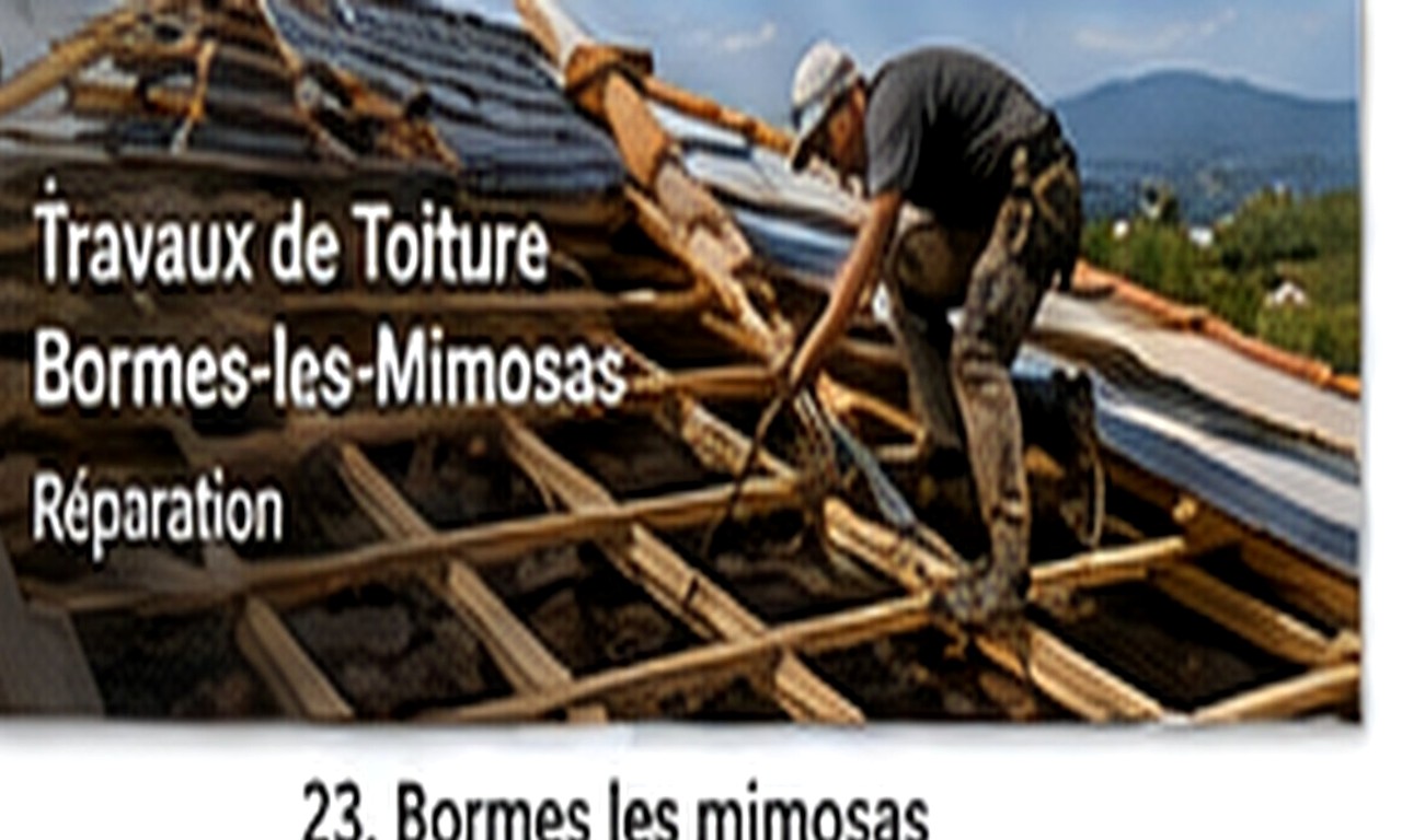 Chantier de couverture à Bormes-les-Mimosas